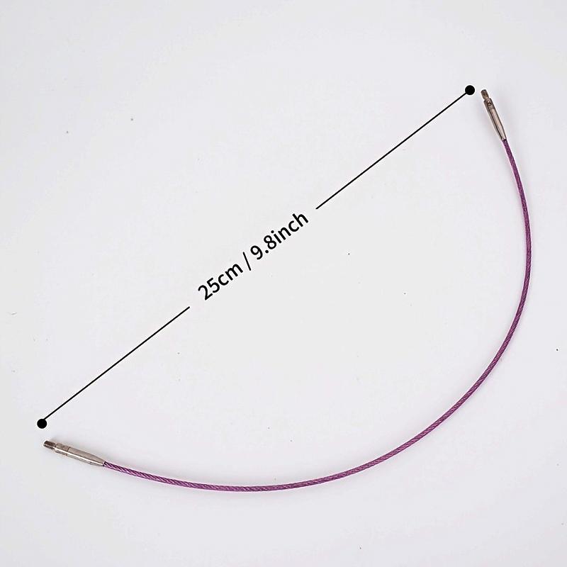 1PC Stainless Steel Disassembly Accessory Rope Rotating Needle Weaving Tool DIY Nylon Detachable Circular Needle Multi-functional