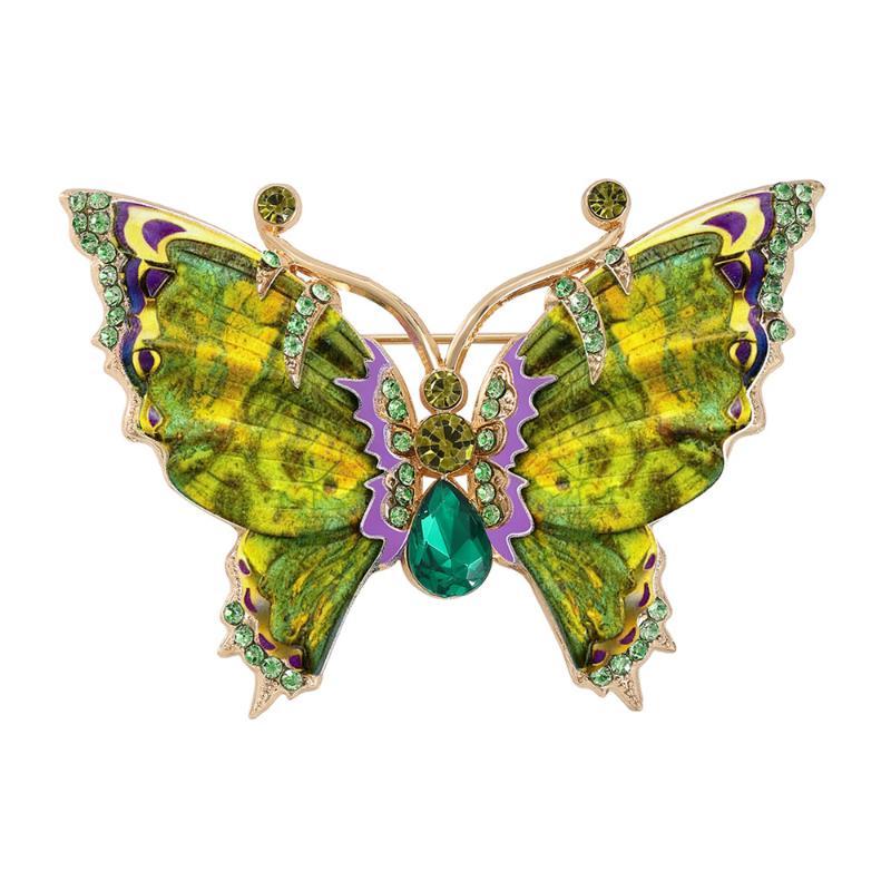 1Pcs Baroque Retro Insect Butterfly Design Brooch Lightweight Durable Brooch for Men Women Wedding Bridal Accessory