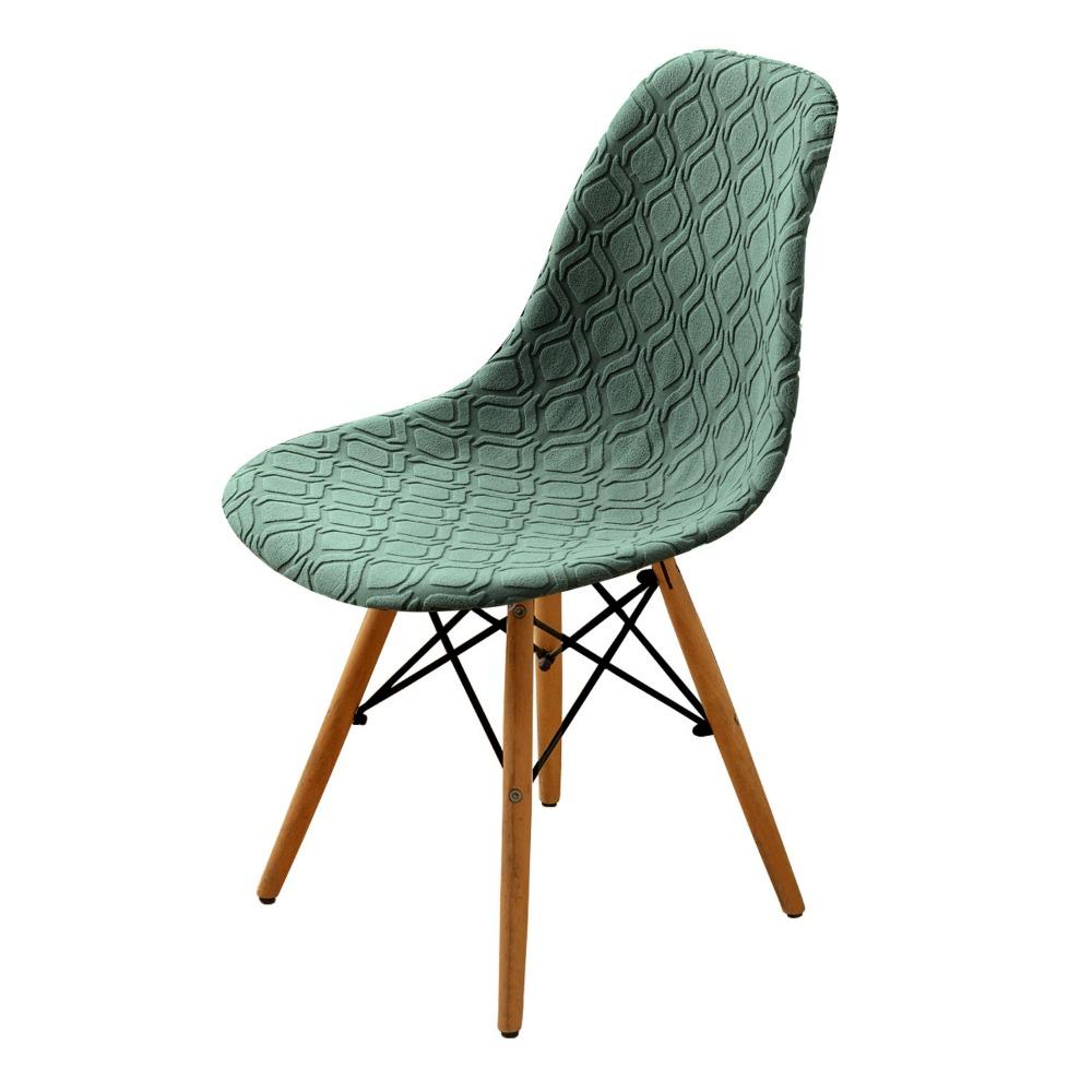 Jacquard Eames Shell Chair Cover Universal Fit for Dining Table Chairs All Seasons Home Use
