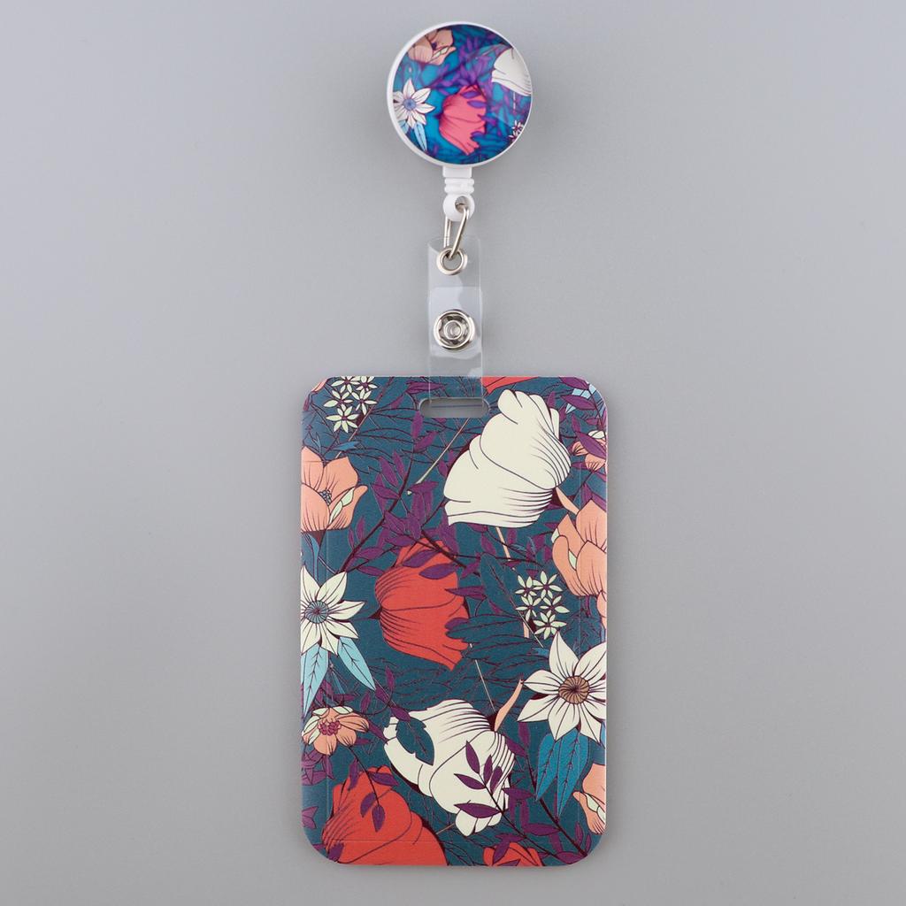 Grey's Anatomy Cartoon Retractable Badge Reel With Nurse ID Business Credit Card Work Card Pink Love Badge Holder Accessories