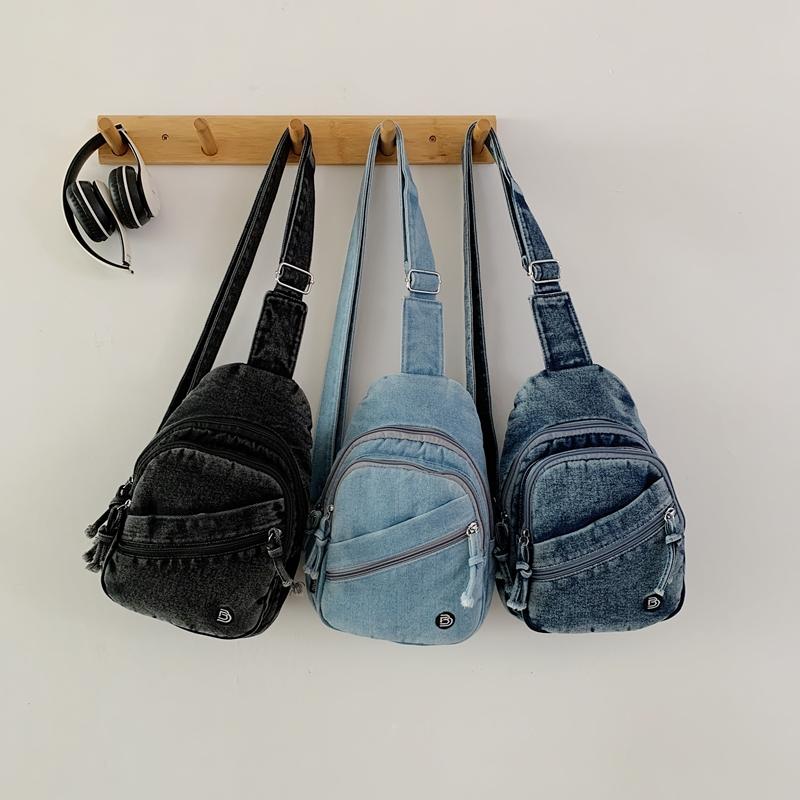 Damen Brusttasche Große Kapazität Mehrschichtige Umhängetasche Crossbody-Tasche