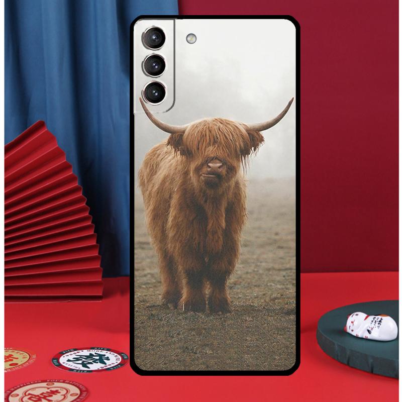 

Highland Cows Phone Case For Samsung Galaxy S24 Ultra S9 S10 S20 S21 S22 Plus S23 FE S25 Ultra Back Cover Galaxy S23Ultra
