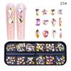 New 12 Grid Nail Drill Irregular Flat Bottomed Rhinestone AB Nail Accessory Nail Decoration