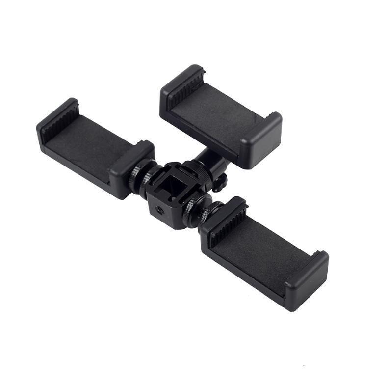 Dual Phone Livestream & Video Stand for Multi-Camera Photography and Videography