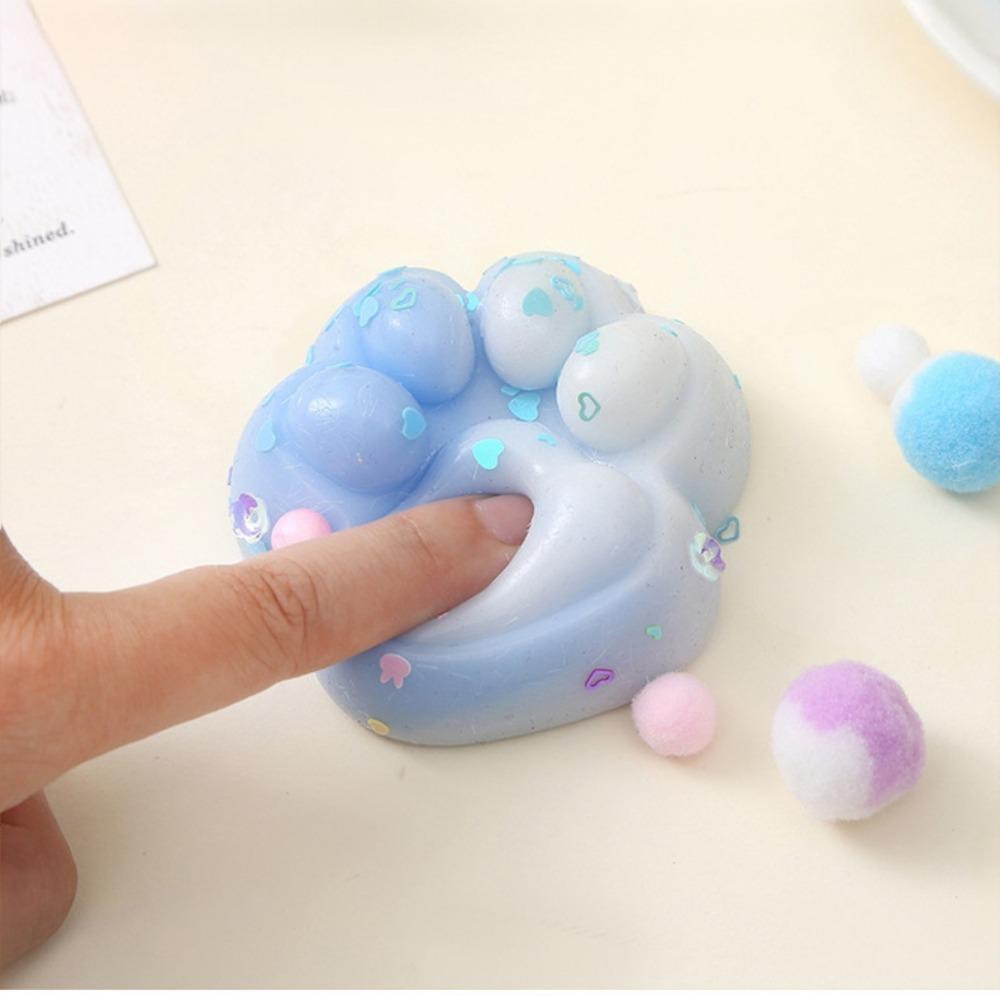 Gheare de Pisică Flocking Squishy Jucărie pentru Ameliorarea Stresului Jucării Senzoriale Fidget Extra Mari pentru Copii Adulți Relaxare Anxietate Strânge Cadou