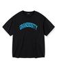 GRANDIOSITY Arch Logo Oversized Short Sleeve T-Shirt (Black)