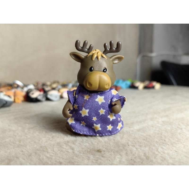 1pcs Forest Animal Family 1:12 Dollhouse Furniture Mini Rabbit Bear Dog Cat Pets Dolls Figure Toy Dolls Kids Gifts
