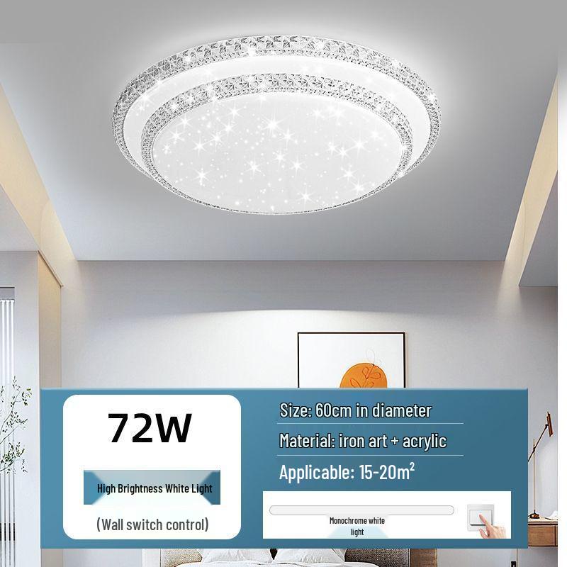 Ultra-bright Modern LED Crystal Ceiling Light for Bedroom and Living Room