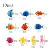 10pcs Tropical Fish Honeycomb Ball Set, Safe and Odorless, Made from Paper; Durable,For Children's Showers, Holiday Celebrations