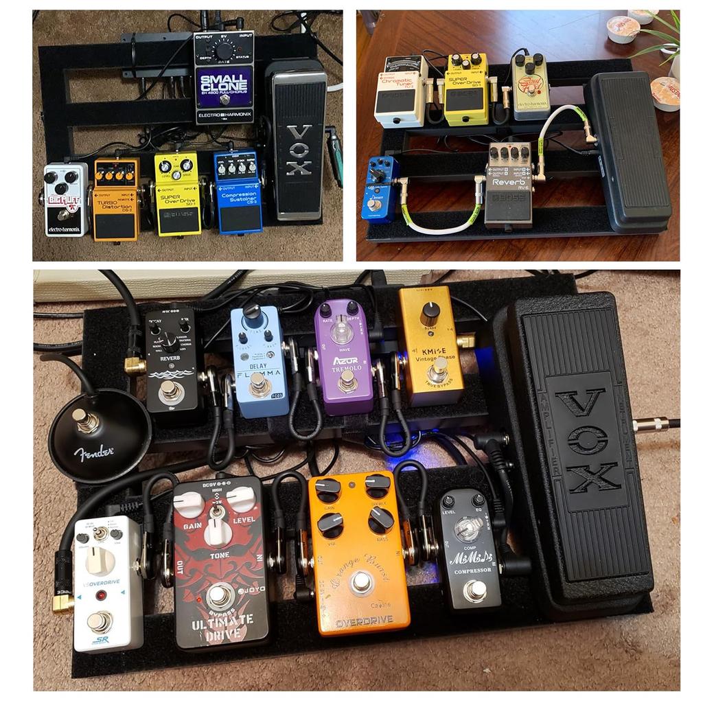 Aluminum Effects Pedal Board with Velcro Closure and Bag Alloy, Ultra-Lightweight 0.72kg (40.5x30.5cm)