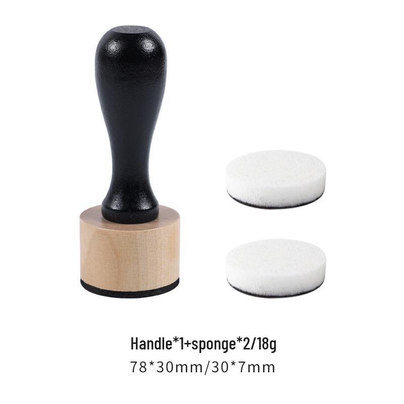 Wooden Handle Sponge Ink Pad DIY Coloring Tool Set
