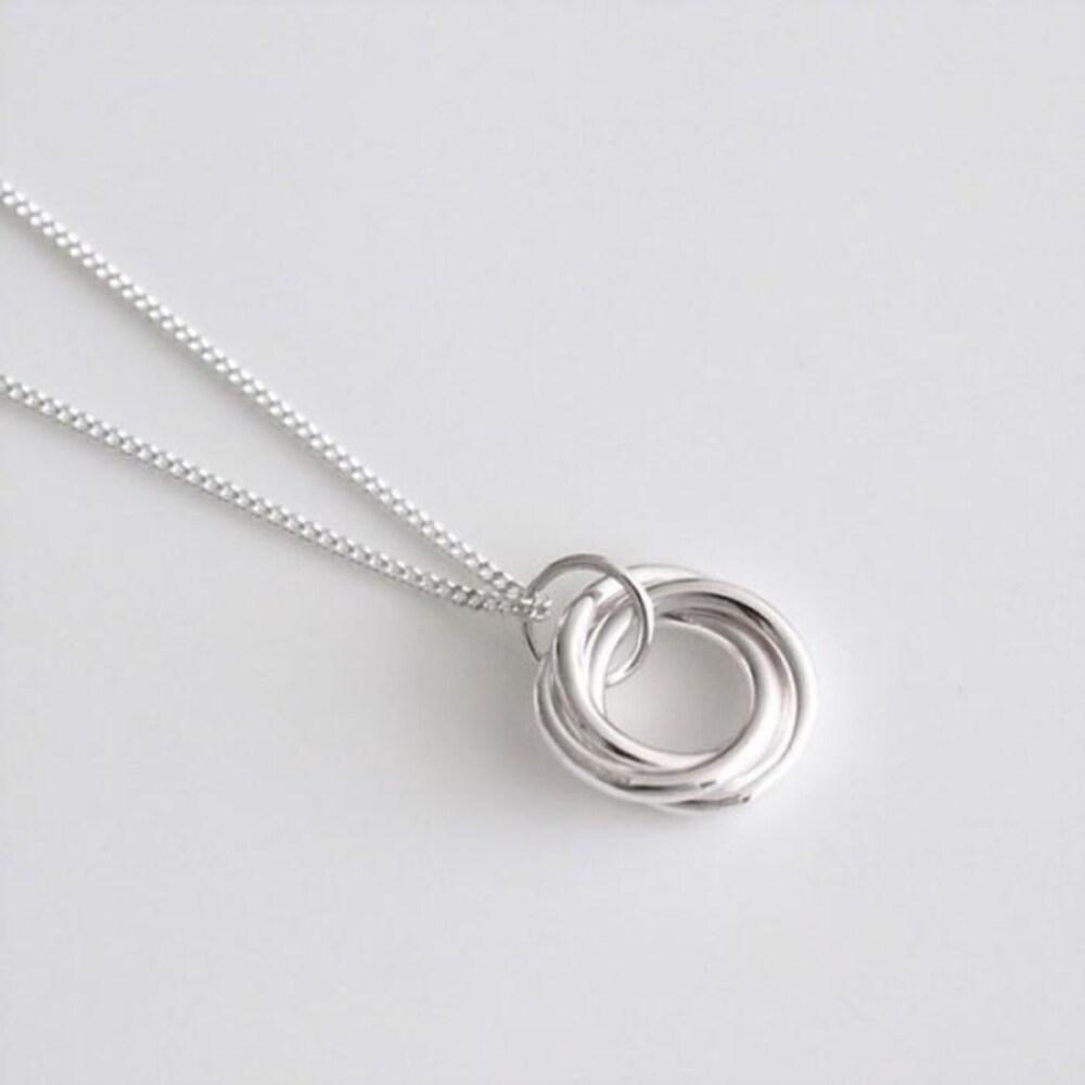 [Onoma] Onm 92.5 Silver Connection Bold Circle Necklace (12515133)