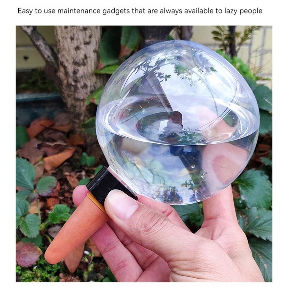 4Pcs 500ML Plant Watering Globes Transparent Self Watering Bulbs Plastic Water Seepage Device for Indoor Outdoor Plant