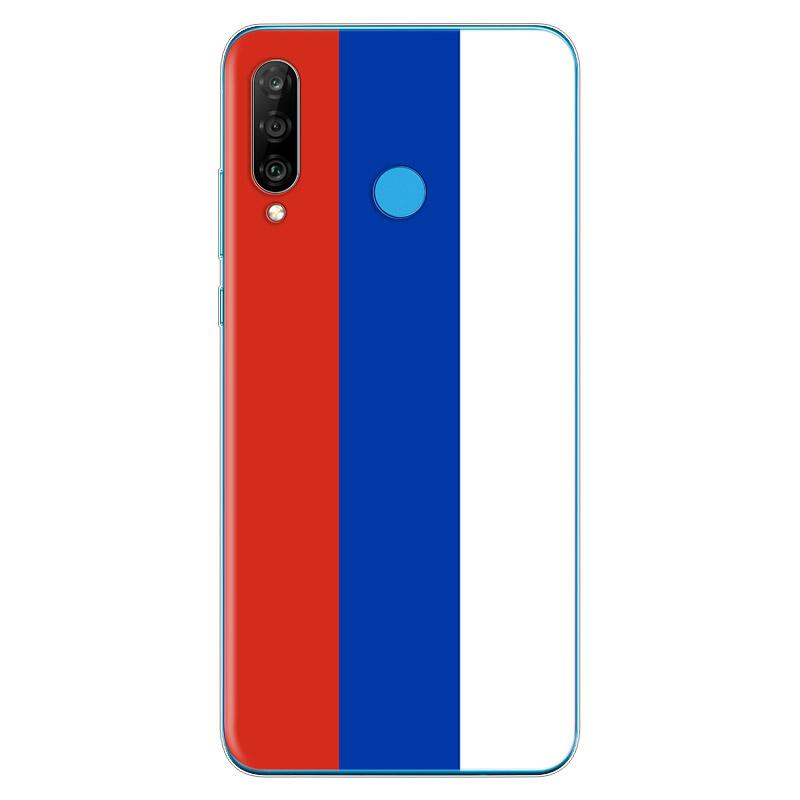 Russia flags Emblem Soft TPU Silicone Cover For Huawei P40 P30 P20 Pro P10 P9 P8 Lite E Plus 2019 2017 Phone Case