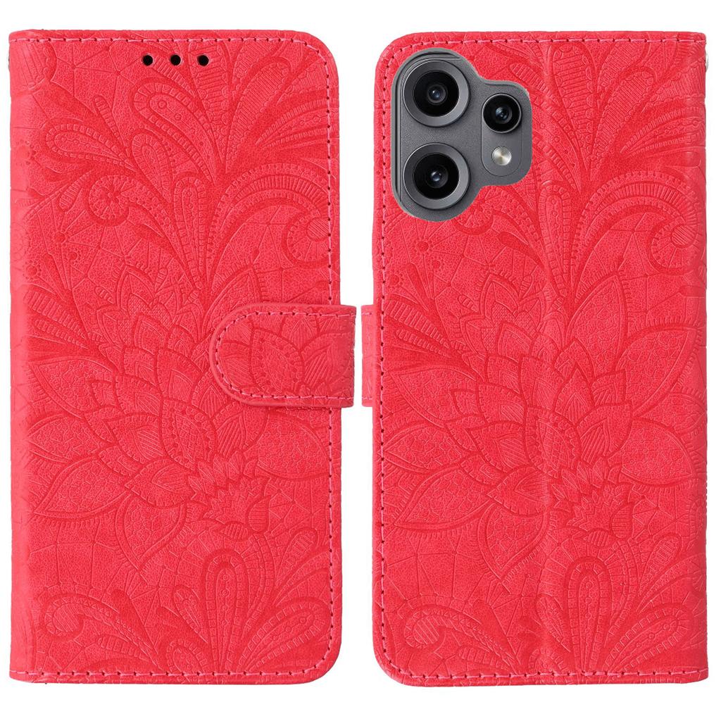 For Nothing CMF Phone 2 Pro Case Lace Flowers PU Leather Flip Wallet Phone Cover