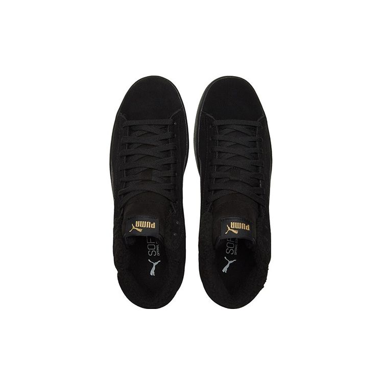 Puma Smash V2 Mid Winter Unisex Black Team Gold 375870-02