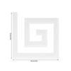10Pcs 5x5CM   Waist Line Mirror Sticker Modern Acrylic Wall Stickers for Living Room