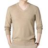 Men S V Neck Long Sleeve Knit Sweater Slim Fit Casual Base Layer