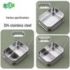 HUIHUADU 304 Stainless Steel Rectangular Lunch Box