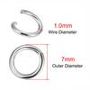 100-300 Pezzi 3-12mm Acciaio Inossidabile Anelli Aperti Divisi Anello O Connettore per Collana Bracciale Gioielli Componenti per Creazione All'ingrosso