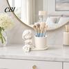 Colorful Pen Cup 3D Printed Holder, Creative Desktop Organizer for Pencils Gel Pens Storage Container Makeup Brushes, Office And Study Use Non-toxic