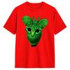 T-shirt Meme Gatto Alieno Verde Unisex 100% Cotone T-shirt Vintage Girocollo Maglietta Manica Corta Abbigliamento Regalo di Compleanno