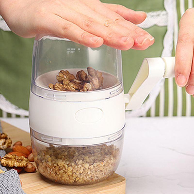 Manual Nut Grinder Nut Chopper Grinder with Non-Slip Base Multifunctional Tools top sale