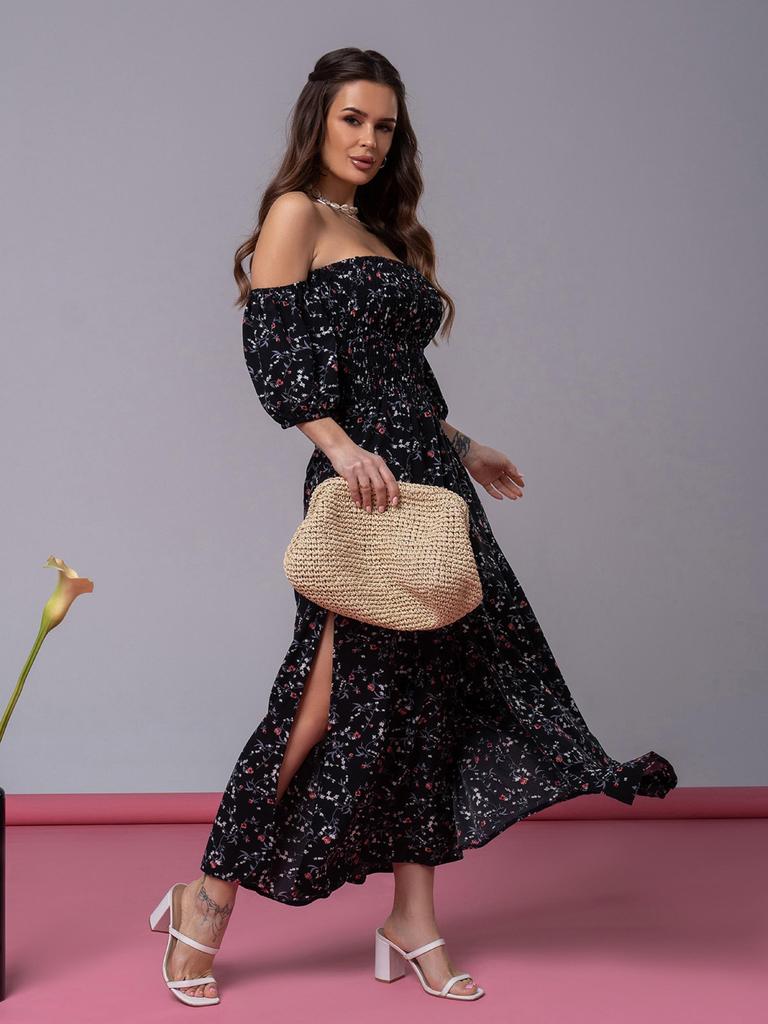 Long Dress with Two Slits ISSA Plus