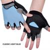 Guanti da Fitness Traspiranti Palmo in Silicone Dorso Vuoto Guanti da Palestra Allenamento Pesi Manubri Guanti Sportivi Accessori per Bici