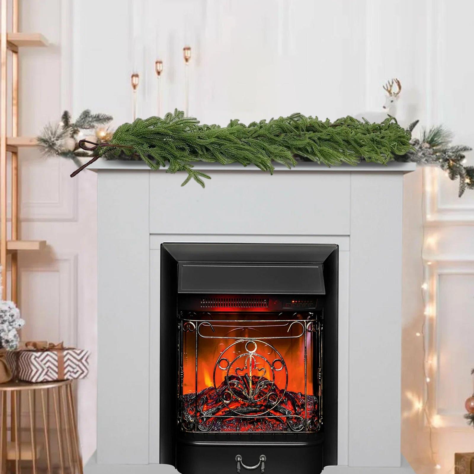 

Simulation Rattan Decoration Needle Wreath Soft Glue Feel Rattan Simulation Green Plant Home Decoration One Size