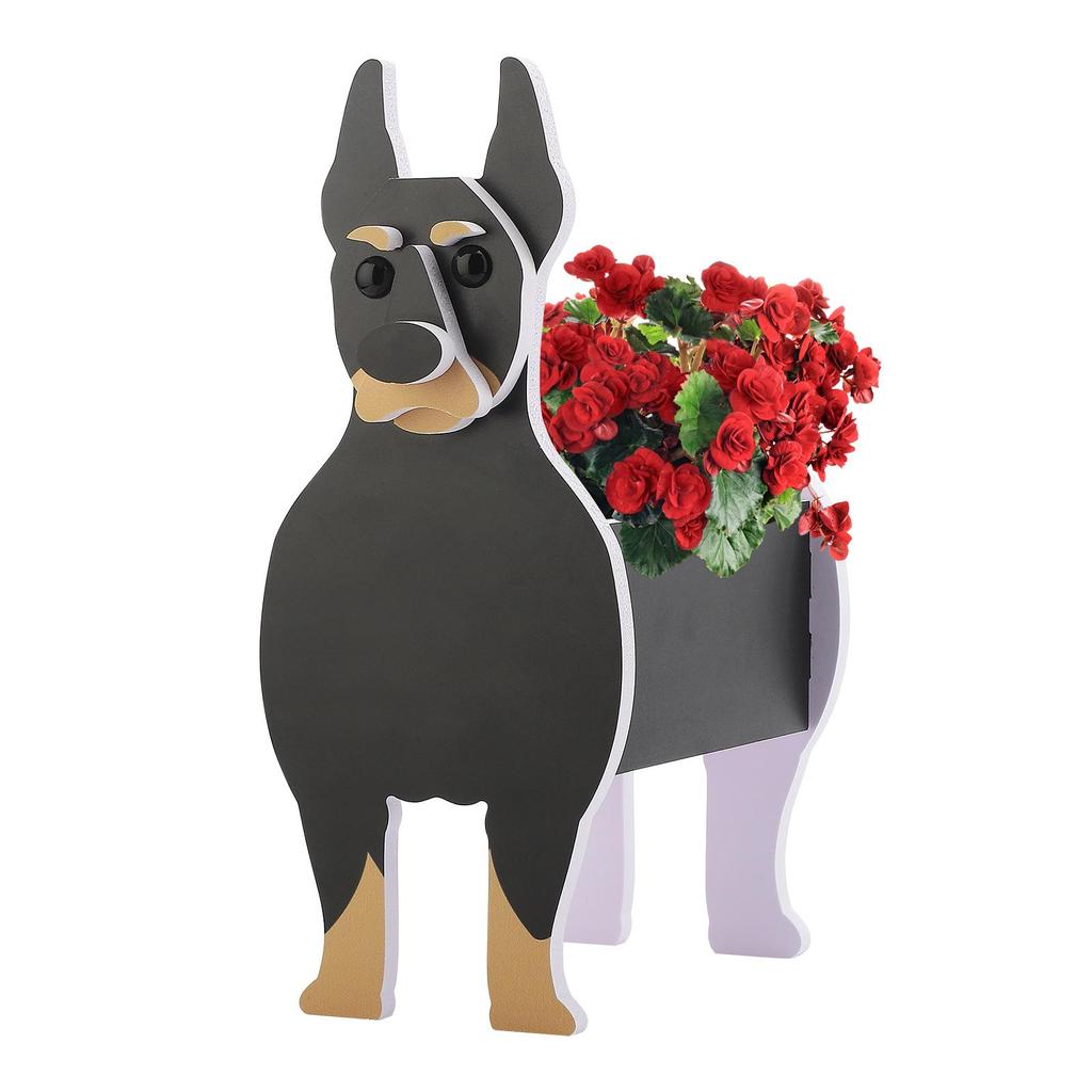 Vaso da fiori per cani Vasi da fiori giardino carino animale domestico vasi da fiori Vaso da fiori pianta Decorazioni da giardino