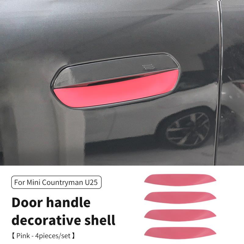 Adesivo Maniglia Porta Auto Copertura Trim Esterno Per Mini Countryman U25 2024 2025 ABS Guscio Decorativo Ciotola Maniglia Porta Esterna Auto