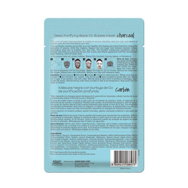 Purederm Bubble Blasen Gesichtsmaske Vegan Holzkohle 20G