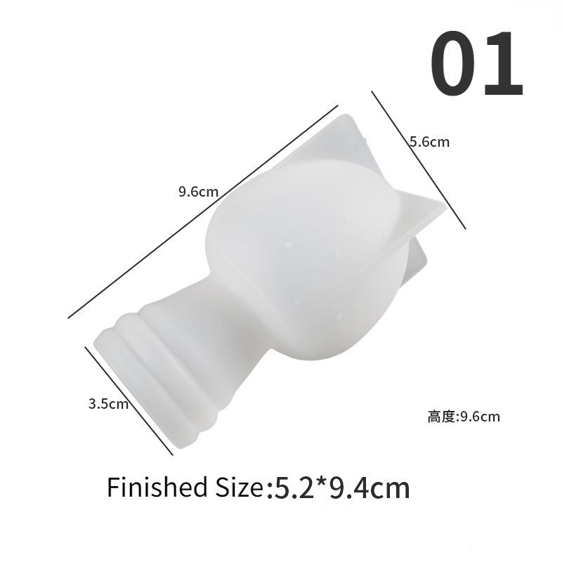 3D Mushroom Shape Candle Mold DIY Silicone Candle Making Mold Aroma Soy Wax Handmade Soap Mould Kitchen Chocolate Baking Mold