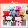 Charming Teddy Bear Plush Toy Keychain Cute Stuffed Animal Doll Gift For All Ages