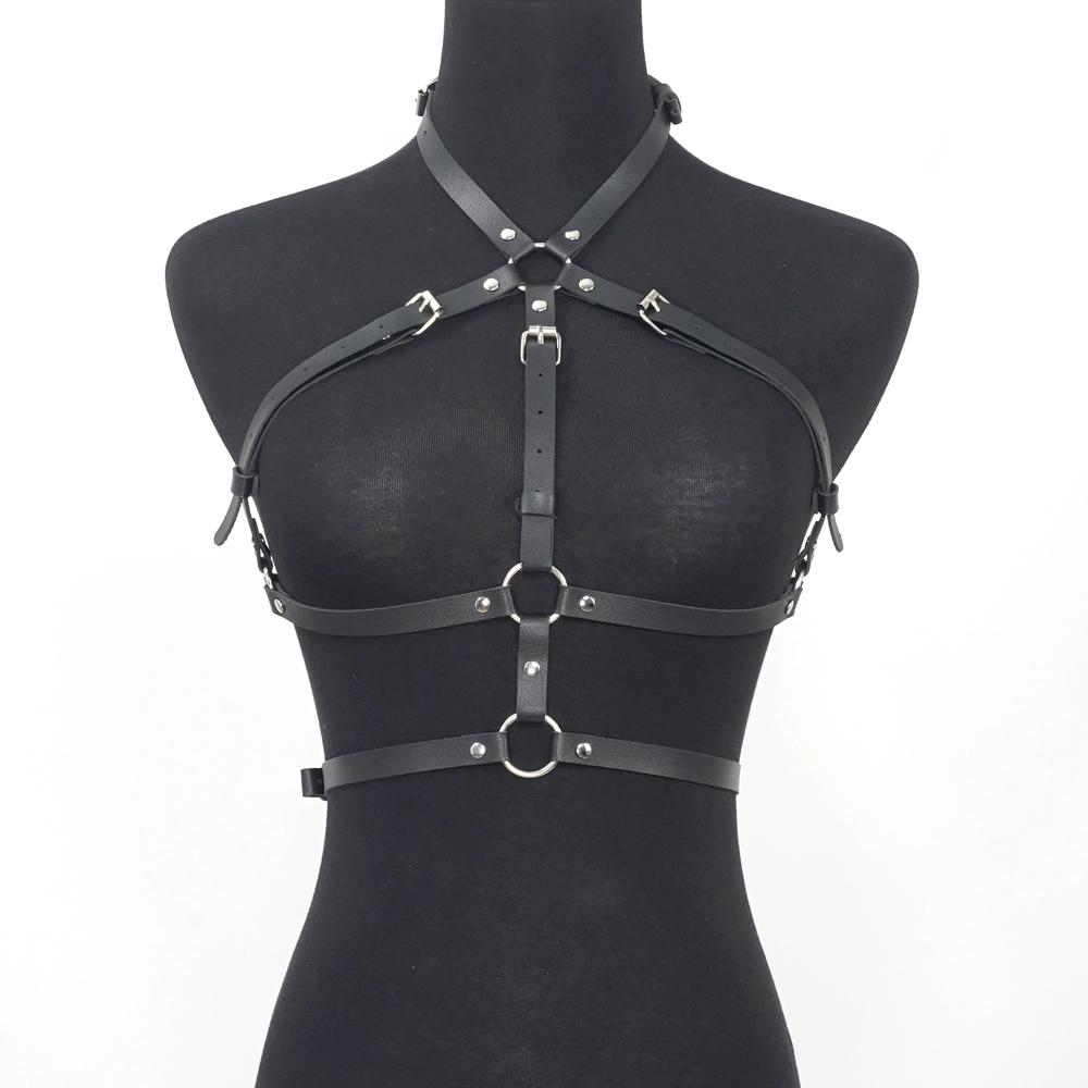 Fashion Harness belt Harness Corset Leather Lingerie Bondage Lingerie Body Harness Fetish Clothing Gothic Suspenders for Women