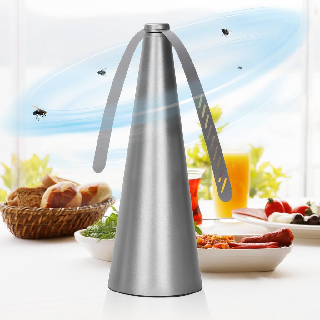Outdoor Fly Bug Repeller Kitchen Dining Table Meal Pest Fan 360° Rotation Fan-type Food Protector Pest Drive Away Table Fan