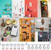 Multipurpose 114pcs Pegboard Hook Collection with Bins Accessory for Streamlineds Storage In Kitchen and Workspaces