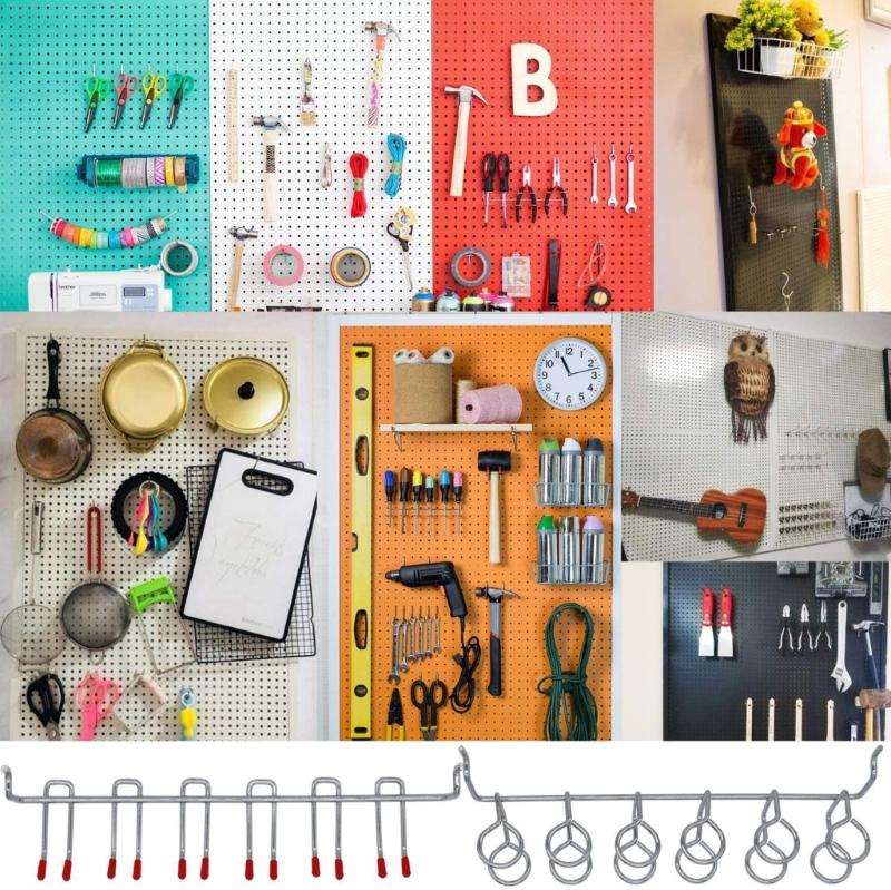 Multipurpose 114pcs Pegboard Hook Collection with Bins Accessory for Streamlineds Storage In Kitchen and Workspaces