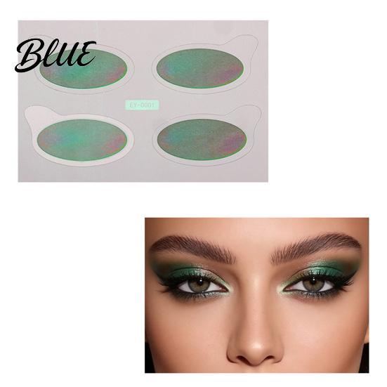 Fade-resistant Eye Shadow Patch Self-Adhesive Fast Makeup Stickers Waterproof Party Patch Glitter Fake for Festival Prom Smudge-proof