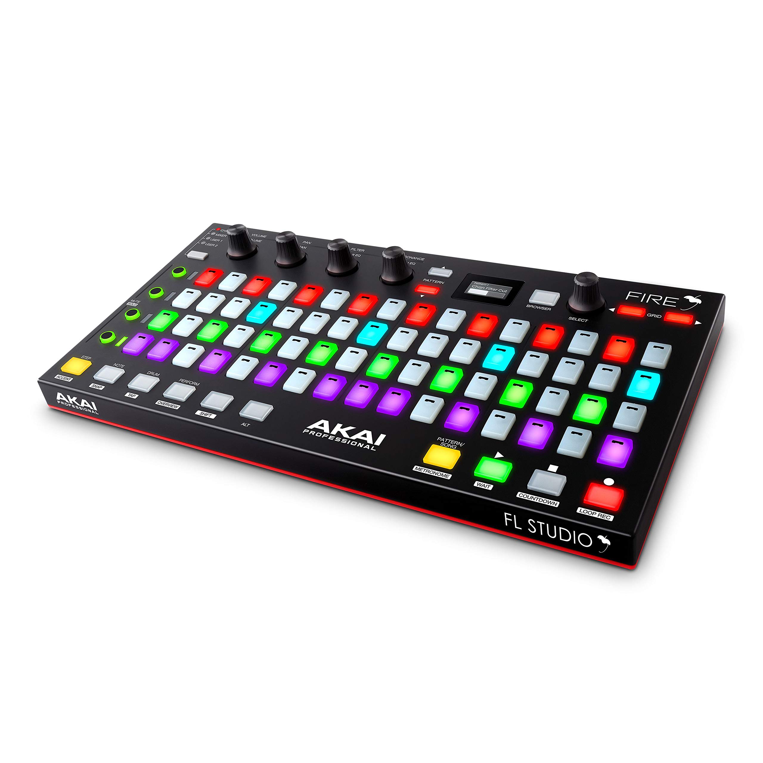 

Akai Professional FL Studio 64 Pad USB MIDI ControllerRGB ClipDrum Pad Matrix Fire [Только контроллер, без программного обеспечения] Только контроллер FIRE
