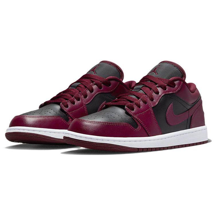 Air Jordan 1 Low DC0774-006 Women's Premium Tumbled Leather Low-Top Lifestyle Sneakers