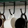Screw Mounted Ceiling Hooks Heavy Duty Metal Hangers Kitchen Closet Wall Mount Hangers for Hanging Coats Towels Bags Caps Hook