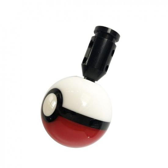 54mm Pokemon PokeBall Gear Shift Knob Poke ball Shift Head W/M12*1.25 Adapter