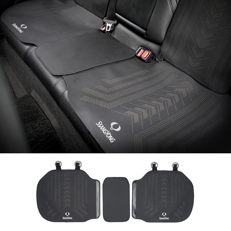 Car Ice Silk Seat Cushion Breathable Backrest Seat Cover Accessories For SsangYong Actyon Korando Rexton Kyron Rodius Tivoli Mus
