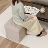 Fuji Boeki Dino Storage Stool, Folding, 38cm Wide x 38cm Deep x 40cm High, Beige, 80kg Weight Capacity, Fabric, 85846