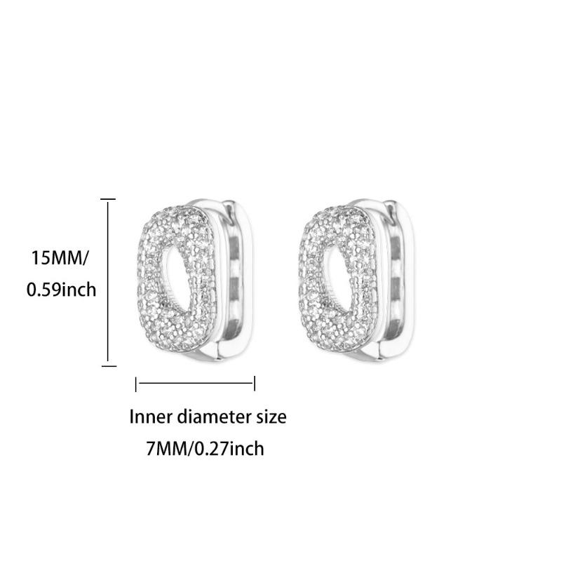 Fashion Exquisite Diamond-set Ear Buckle Earrings Women's Temperament Versatile Snake Earrings New