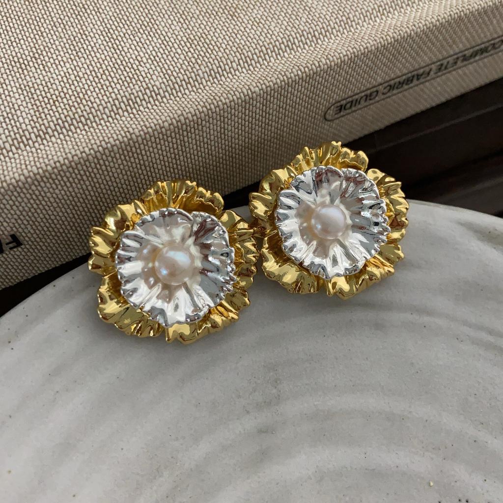 Nische Einfacher Korb Einzigartiges Design Temperament Mode Vielseitig Internet-Berühmtheit Leichter Luxus Temperament Ohrringe