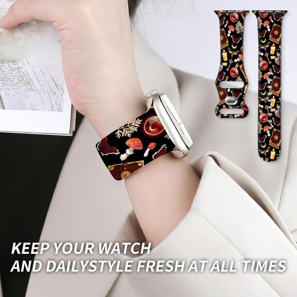 Compatible with iWatch Band 38mm 40mm 41mm 42mm 44mm 45mm 49mm for Women, Cute Fadeless Replacement Strap for iWatch SE Series 9 8 7 6 5 4 3 2 1