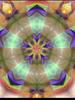 Pentangle Pastel Shades Multicolored Kaleidoscope Pentangle Pattern 2 Oversized T-Shirt